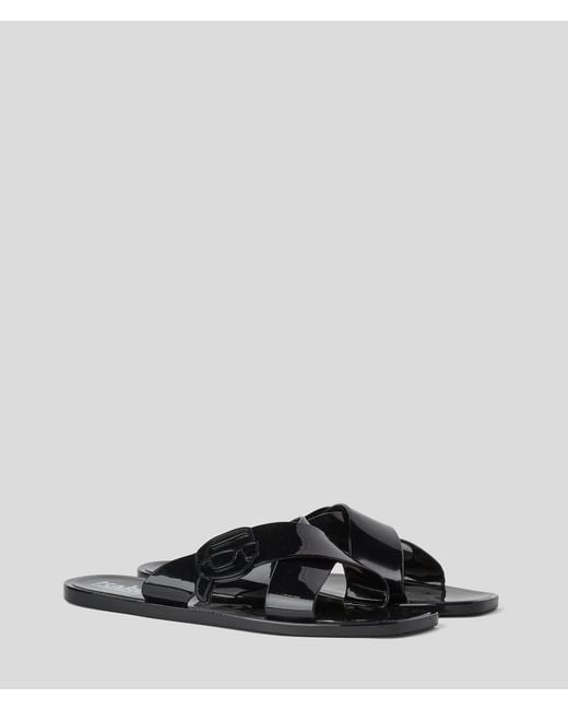 Karl Lagerfeld Black Ikon Nft Kross Sandals