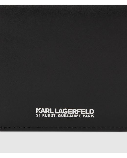 Karl Lagerfeld Black K/Traveller Wallet for men