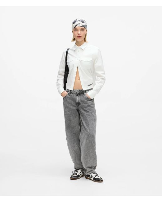 KL Jeans White Logo Oxford Shirt