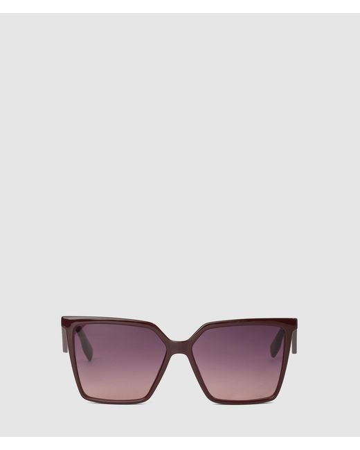 Karl Lagerfeld Purple Slim Geometric Sunglasses