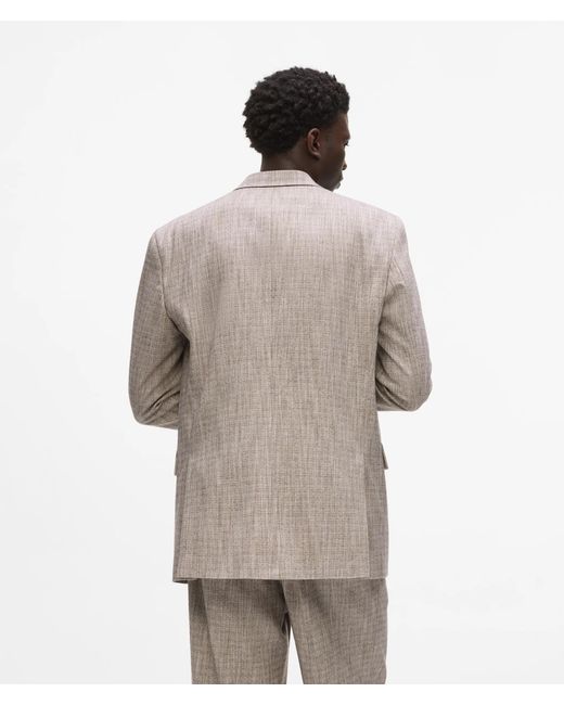 Karl Lagerfeld Natural Double-Breasted Blazer for men