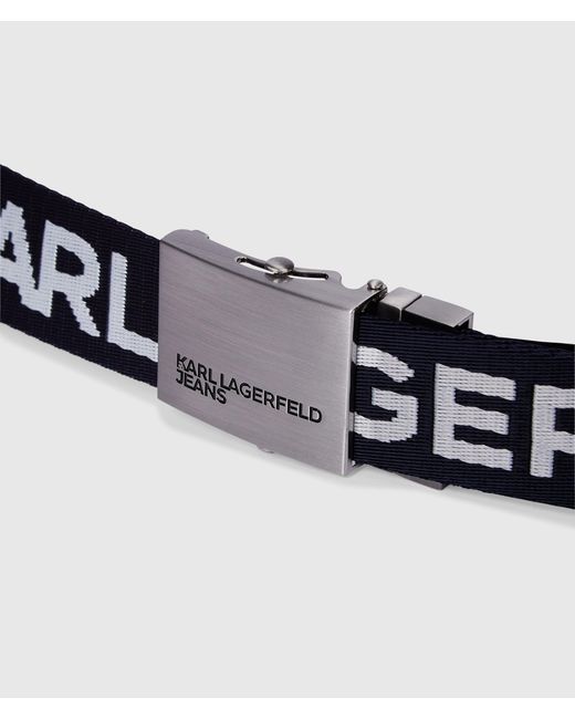 KL Jeans White Reversible Webbing Belt for men
