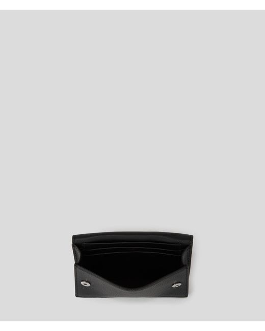 Karl Lagerfeld Gray K/seven Grainy Medium Wallet