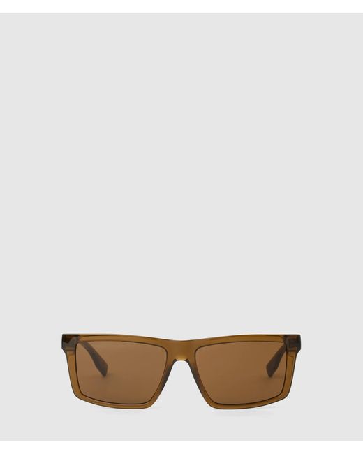 Karl Lagerfeld Natural Logo Rectangular Sunglasses for men