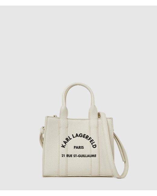 Karl Lagerfeld Natural Rue St-Guillaume Mini Tote Bag