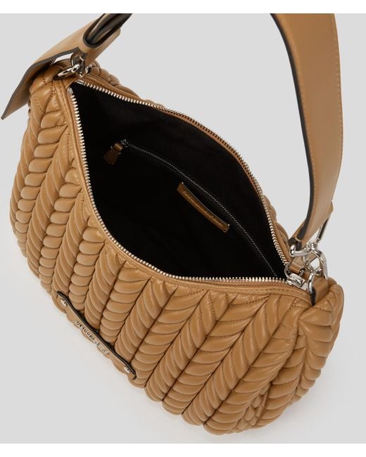 Karl Lagerfeld Brown K/weave Hobo Bag