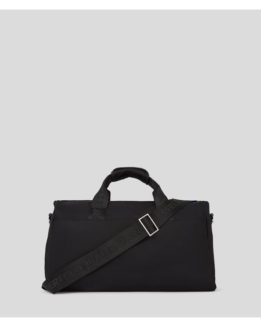 Karl Lagerfeld Black Weekender Bag for men