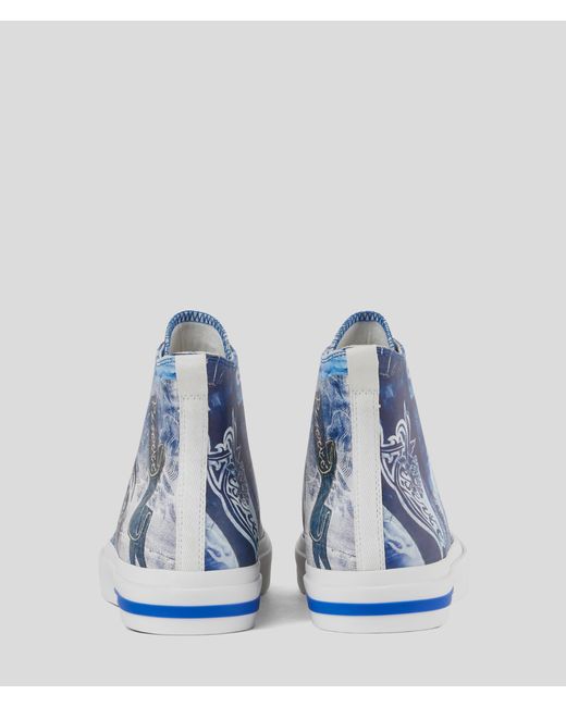 Karl Lagerfeld Blue Klj X Atelier Reservé Vulc High-top Sneakers