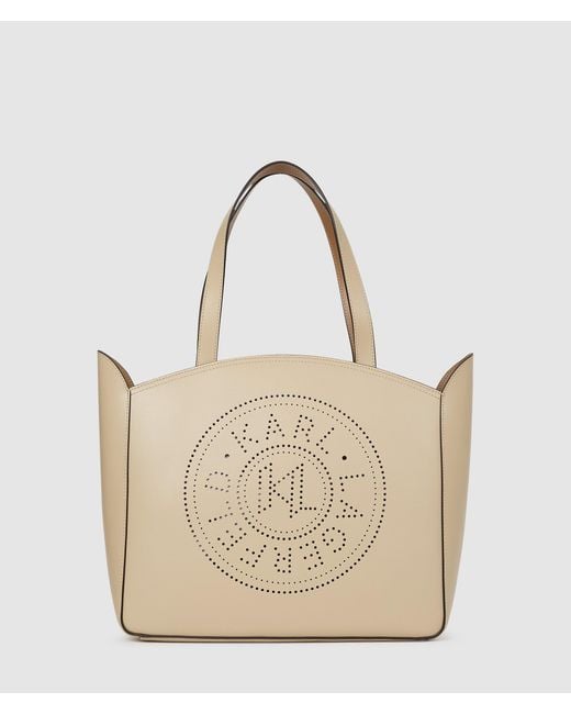 Karl Lagerfeld Natural K/Circle Medium Tote Bag