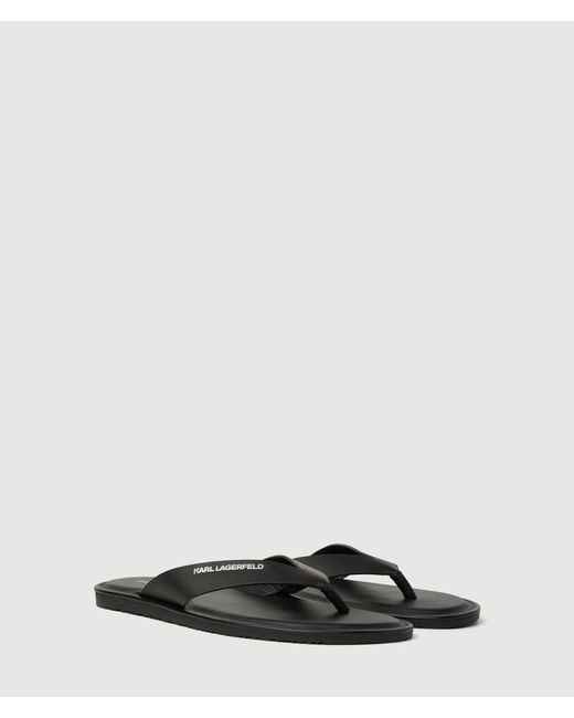 KL Jeans Black Kastor Iv Slides for men