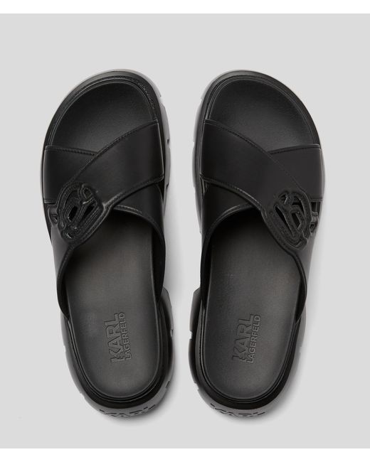 Karl Lagerfeld Black Karl Ikonik Nft Sun Trekka Sandals