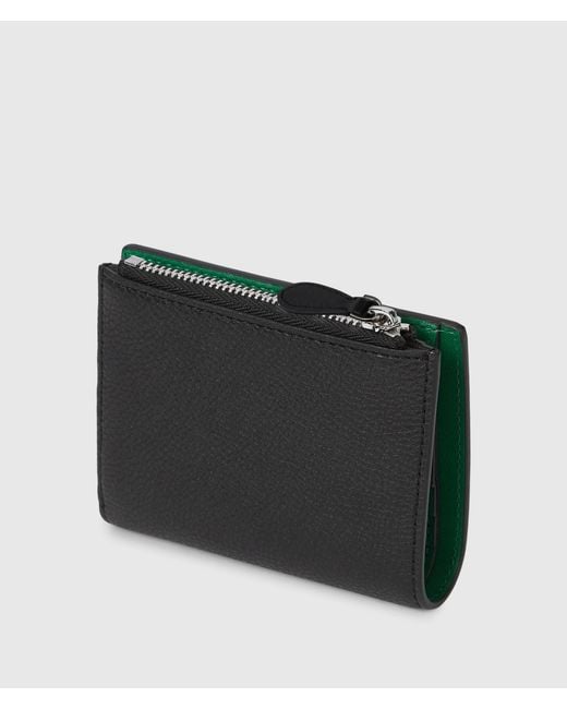 Karl Lagerfeld White Ikon Pebble Small Bifold Wallet