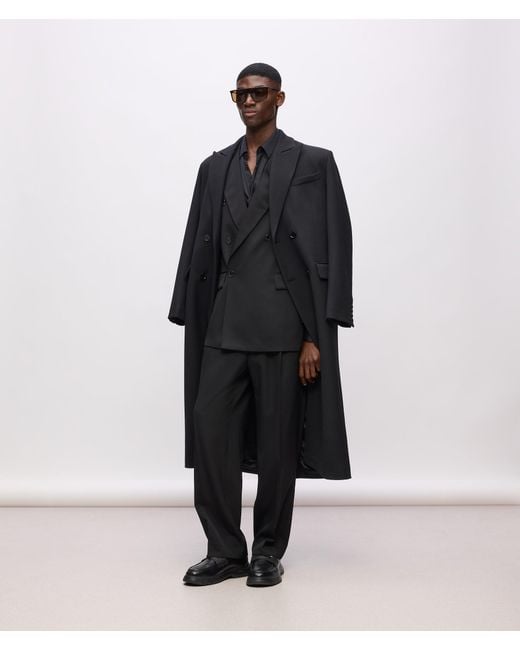 Karl Lagerfeld Kl Studio Wollmantel in Black für Herren