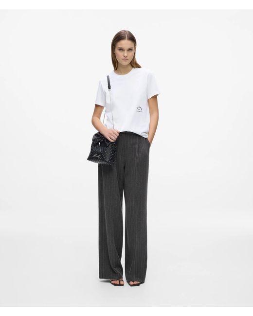 Karl Lagerfeld White Rue St-Guillaume Regular‑Fit T-Shirt