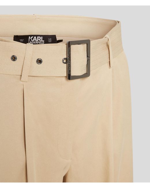 Karl Lagerfeld White Wide-leg High-waist Pants