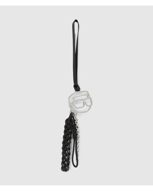 Karl Lagerfeld Multicolor Ikon Outline Rope Keychain
