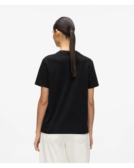 Karl Lagerfeld Black Signature Regular T-Shirt