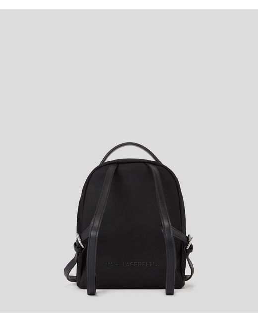 Karl Lagerfeld Black K/ikonik Nylon Small Backpack