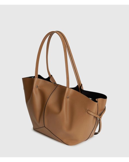 Karl Lagerfeld Brown K/Pierced Medium Tote Bag