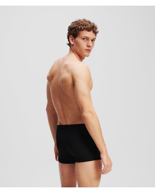 Karl Lagerfeld Hotel Karl Boxershorts Mit Metall-Lasche – 3Er-Set, Herren, Größe in Black für Herren