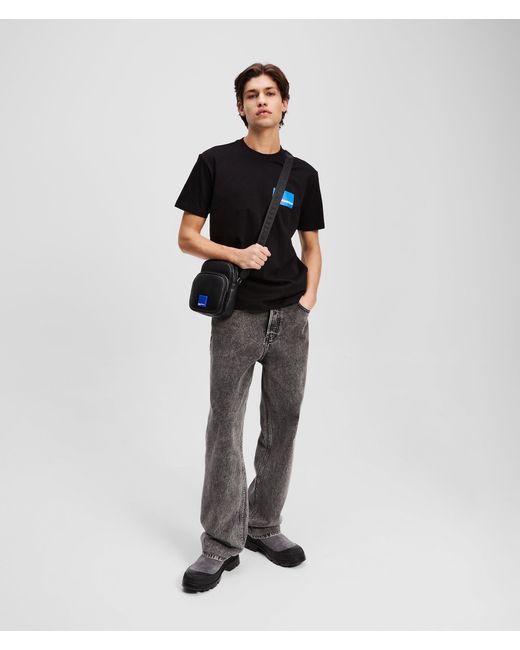 KL Jeans Black Box Logo T-Shirt for men
