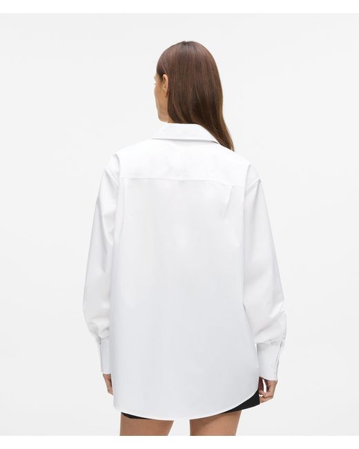 Karl Lagerfeld White Signature Pocket Shirt
