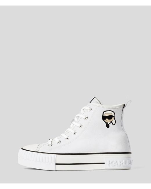 Karl Lagerfeld White K/ikonik Kampus Max Nft High Top Sneaker