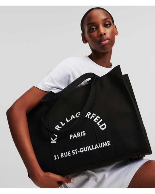 Karl Lagerfeld Black Rue St-guillaume Large Shopper