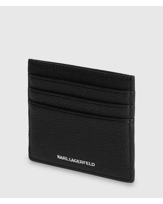 Karl Lagerfeld Black Ikon Pebble Cardholder