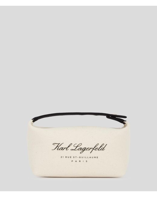 Karl Lagerfeld Natural Hotel Karl Canvas Pouch