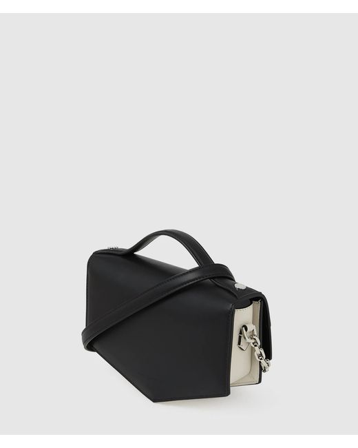 Karl Lagerfeld Black Kl Studio Autograph Monochrome Crossbody Bag