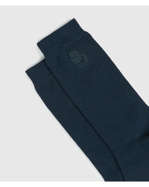Karl Lagerfeld Blue Kameo Socks – 3-Pack, Multicoloured for men