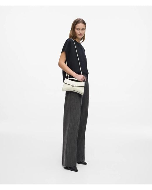 Karl Lagerfeld Natural K/Autograph Twist Top Handle Bag