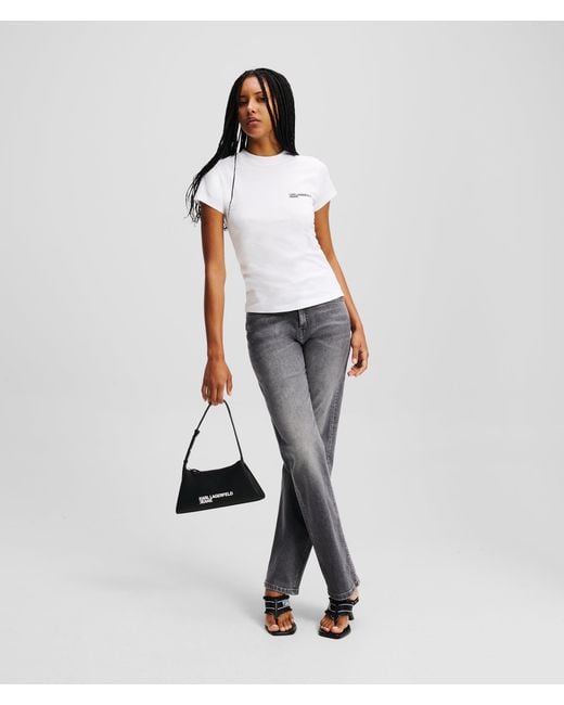 KL Jeans White Slim-Fit T-Shirt