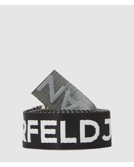 KL Jeans White Reversible Webbing Belt