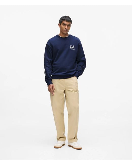 Karl Lagerfeld Blue Ikon Sweatshirt for men