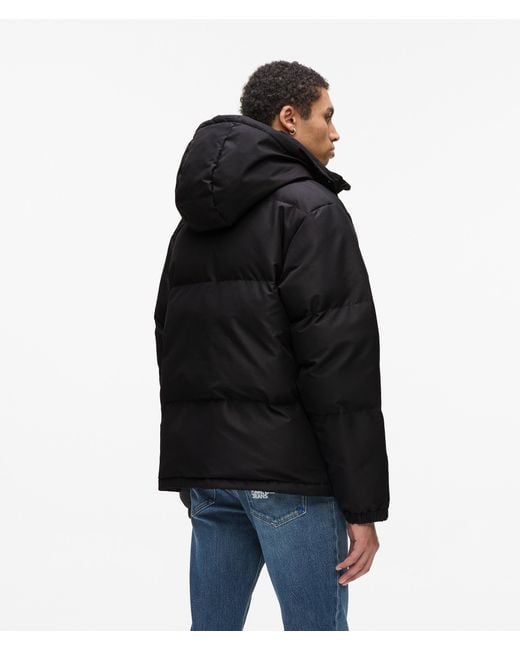 KL Jeans Black Puffer Jacket for men