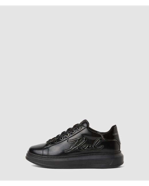 Karl Lagerfeld Black Signature Kapri Sneakers