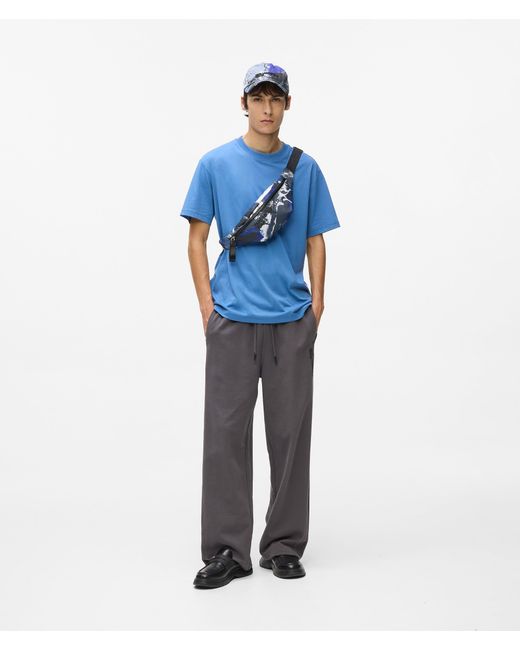 KL Jeans Blue Graffiti Print Belt Bag, Multicoloured for men