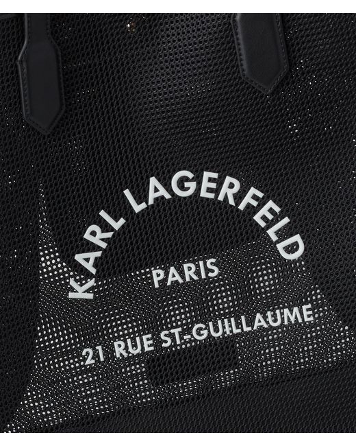 Karl Lagerfeld Black Rue St-guillaume Beach Tote