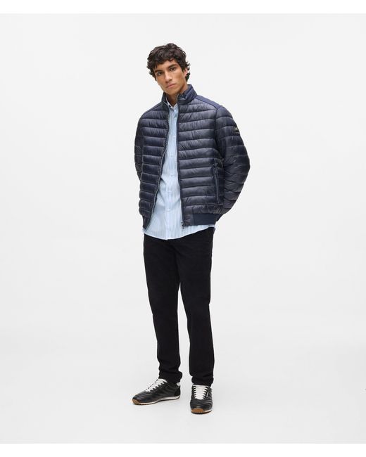Karl Lagerfeld Blue Lightweight Puffer Jacket for men