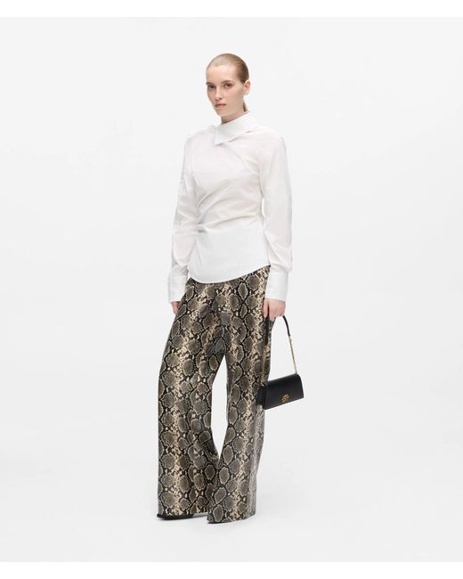 Karl Lagerfeld White K/Autograph Mini Flap Shoulder Bag