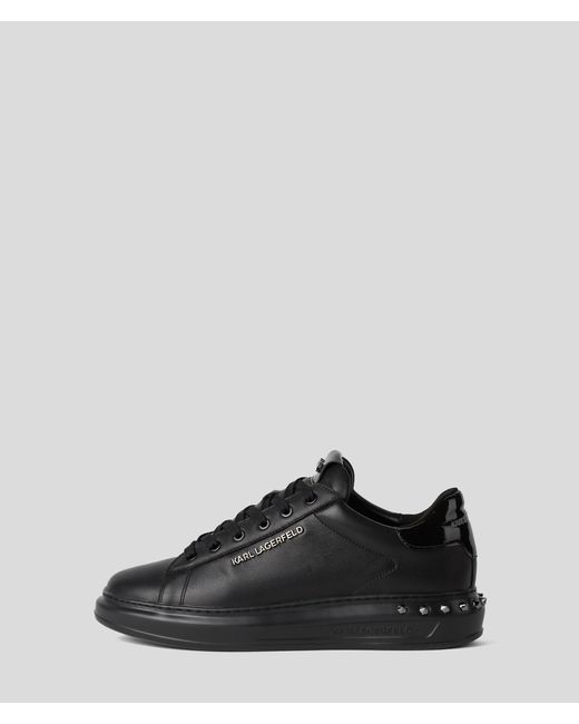 Karl Lagerfeld Black Kapri Studebakker Leather Sneakers for men