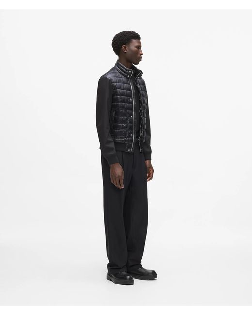 Karl Lagerfeld Black Padded Blouson Jacket for men