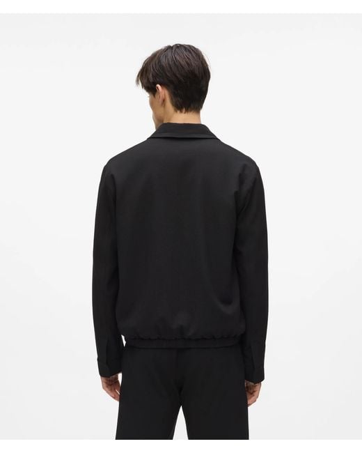 Karl Lagerfeld Black Blouson Jacket for men