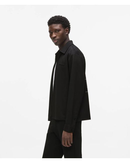 Karl Lagerfeld Maison De Karl Jersey-Overshirt, Herren, Größe in Black für Herren