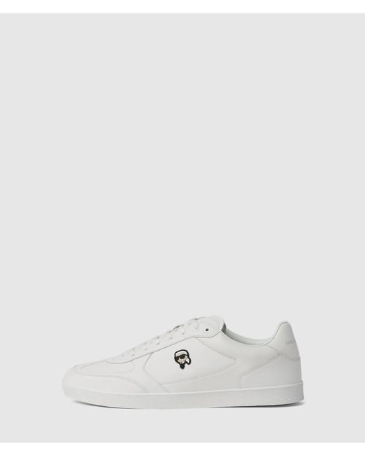 Karl Lagerfeld White Ikon Nft Patch Sneakers for men