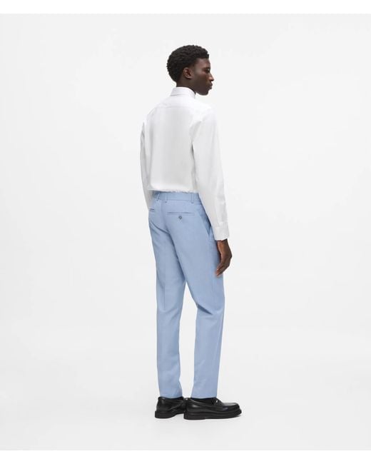 Karl Lagerfeld Blue Modern-Fit Pants for men
