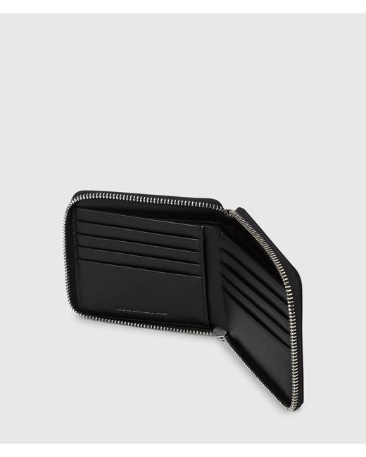 Karl Lagerfeld Black K/Nylon Logo Pin Wallet for men