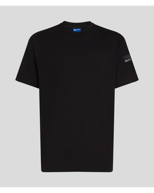 Karl Lagerfeld Black Patch Logo T-shirt for men